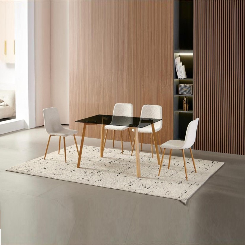 طقم طاولة طعام "أوسلو" (Oslo) المودرن - مقاس 120×80 سم