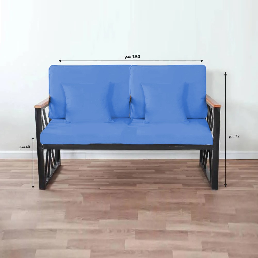  كرسي جلسة حديد لشخصين بتصميم عصري  