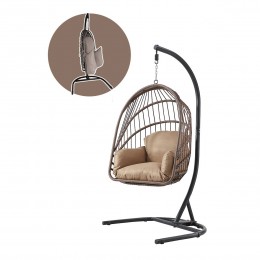 كرسي مرجيحة "إيج تشير" عصري بستاند حديدي - راحة وأناقة داخلية وخارجية كوفي