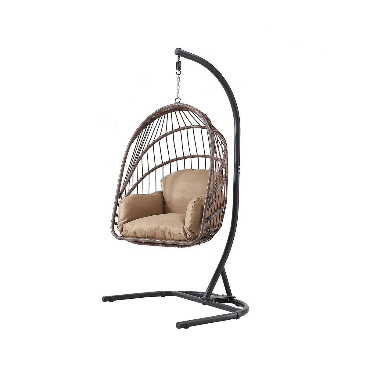 كرسي مرجيحة "إيج تشير" عصري بستاند حديدي - راحة وأناقة داخلية وخارجية كوفي