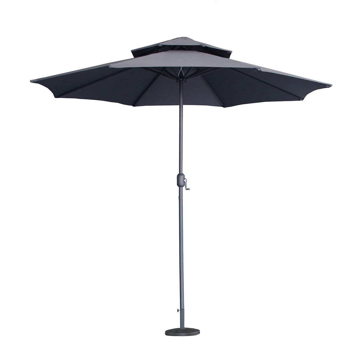 مظلة حدائق خارجية فاخرة بطبقتين - حماية مثالية وأناقة تدوم رمادي 