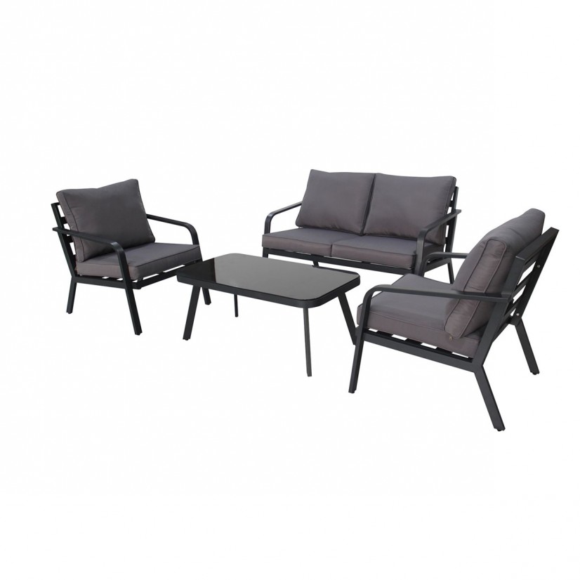 طقم جلسة خارجية ألومنيوم مودرن - فخامة وراحة لـ 4 أشخاص