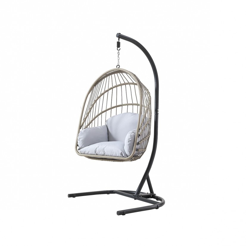 كرسي مرجيحة "إيج تشير" عصري بستاند حديدي - راحة وأناقة داخلية وخارجية