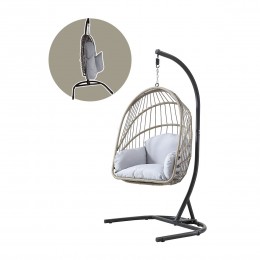 كرسي مرجيحة "إيج تشير" عصري بستاند حديدي - راحة وأناقة داخلية وخارجية