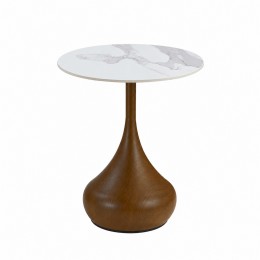 طاوله خدمه سيراميك دائري B1039S WOOD 45*45
