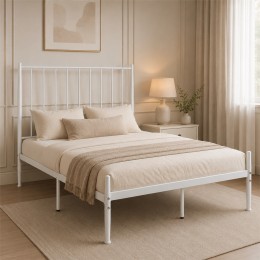 سرير أبيض مقاس 120*190..... سرير أبيض مقاس 120*190.....