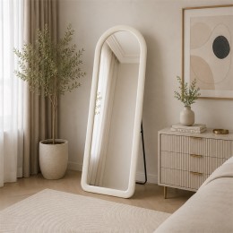 مراية ستاند  70*170 M16 OFF WHITE