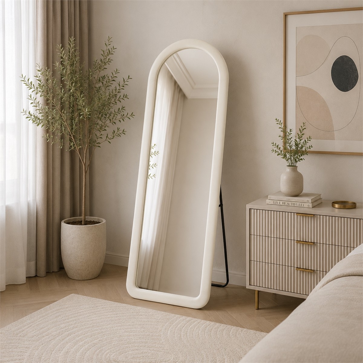 مراية ستاند 70*170 M16 OFF WHITE مراية ستاند 70*170 M16 OFF WHITE