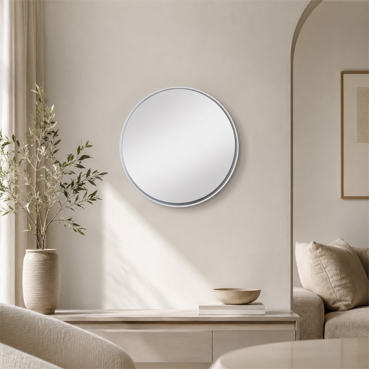 مراية دائري 70*70 M50 WHITE مراية دائري 70*70 M50 WHITE