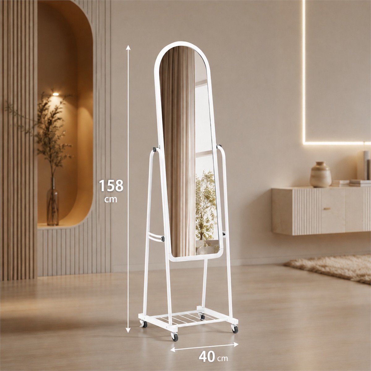 مراية ستاند M02 WHITE مراية ستاند M02 WHITE