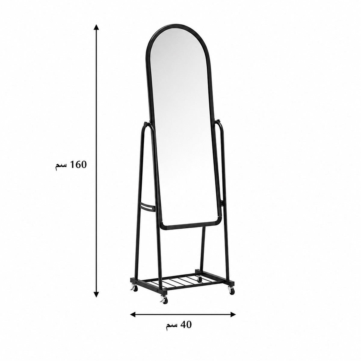 مراية ستاند M03 BLACK مراية ستاند M03 BLACK