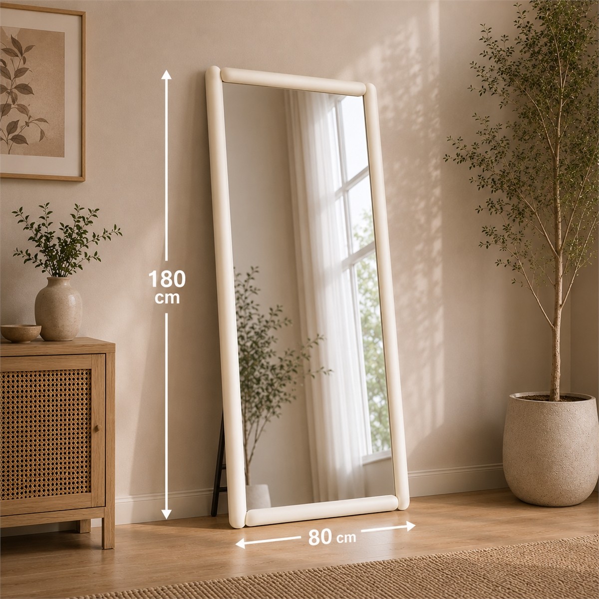 مرايا استاند 180*80 M17 OFF-WHITE مرايا استاند 180*80 M17 OFF-WHITE