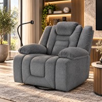 كرسي استرخاء هزاز دوار + حامل جوال  GREY