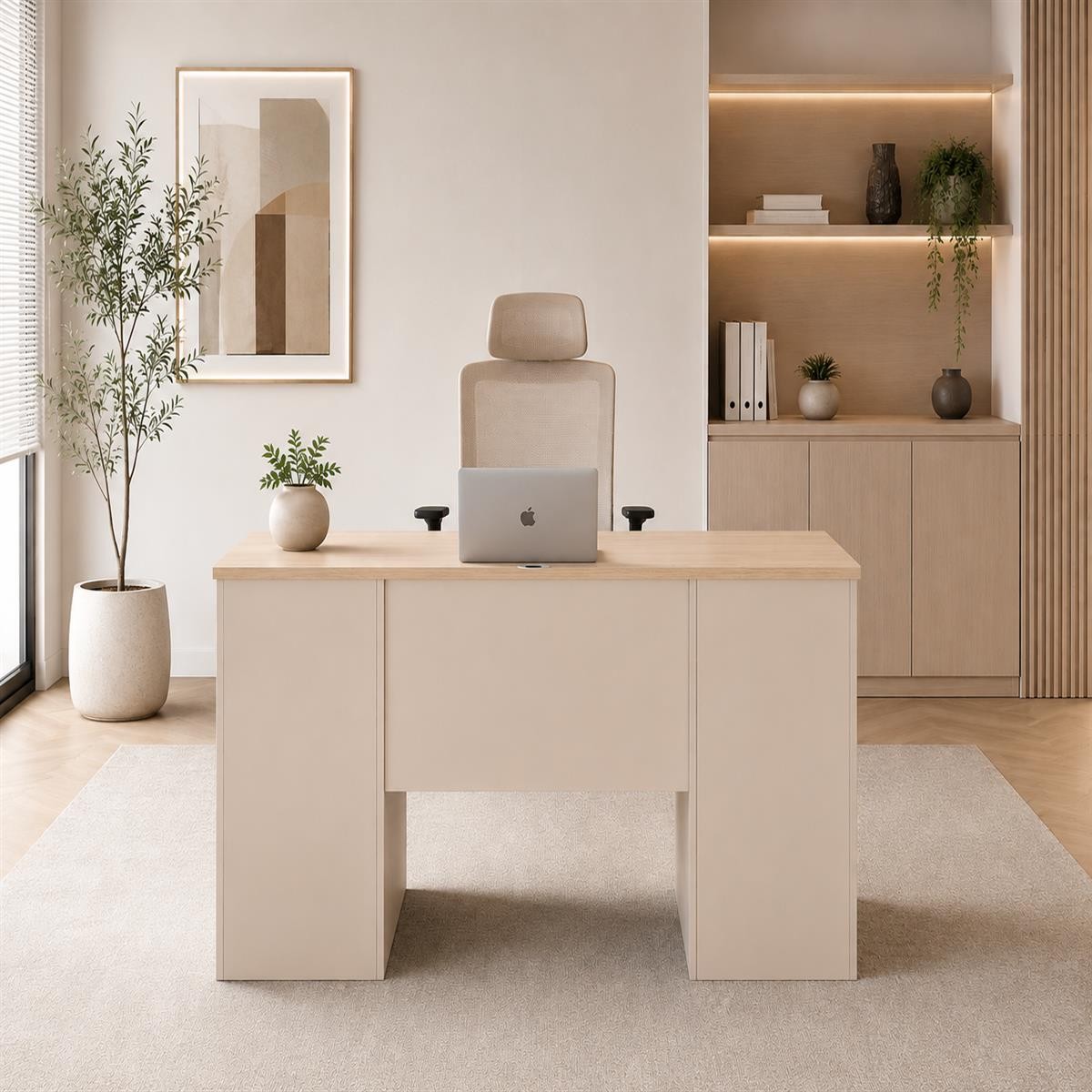 مكتب مقاس 1.40 OT-6604 WOOD (light walnut مكتب مقاس 1.40 OT-6604 WOOD (light walnut
