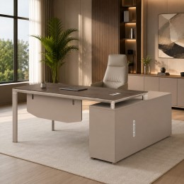 مكتب مقاس 1.40 OT-6609 DARK WOOD