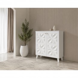 دولاب جزمه ماليزي 80سم SC-060 WHITE