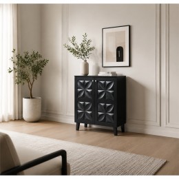 دولاب جزمه ماليزي 80سم SC-060 BLACK