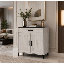 دولاب جزم 2 باب خشب ماليزي  WHITE OAK