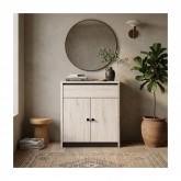 دولاب جزمة ماليزي 2 باب 80 سم WHITE OAK