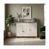 دولاب جزمة ماليزي 3 باب 120 سم  WHITE OAK