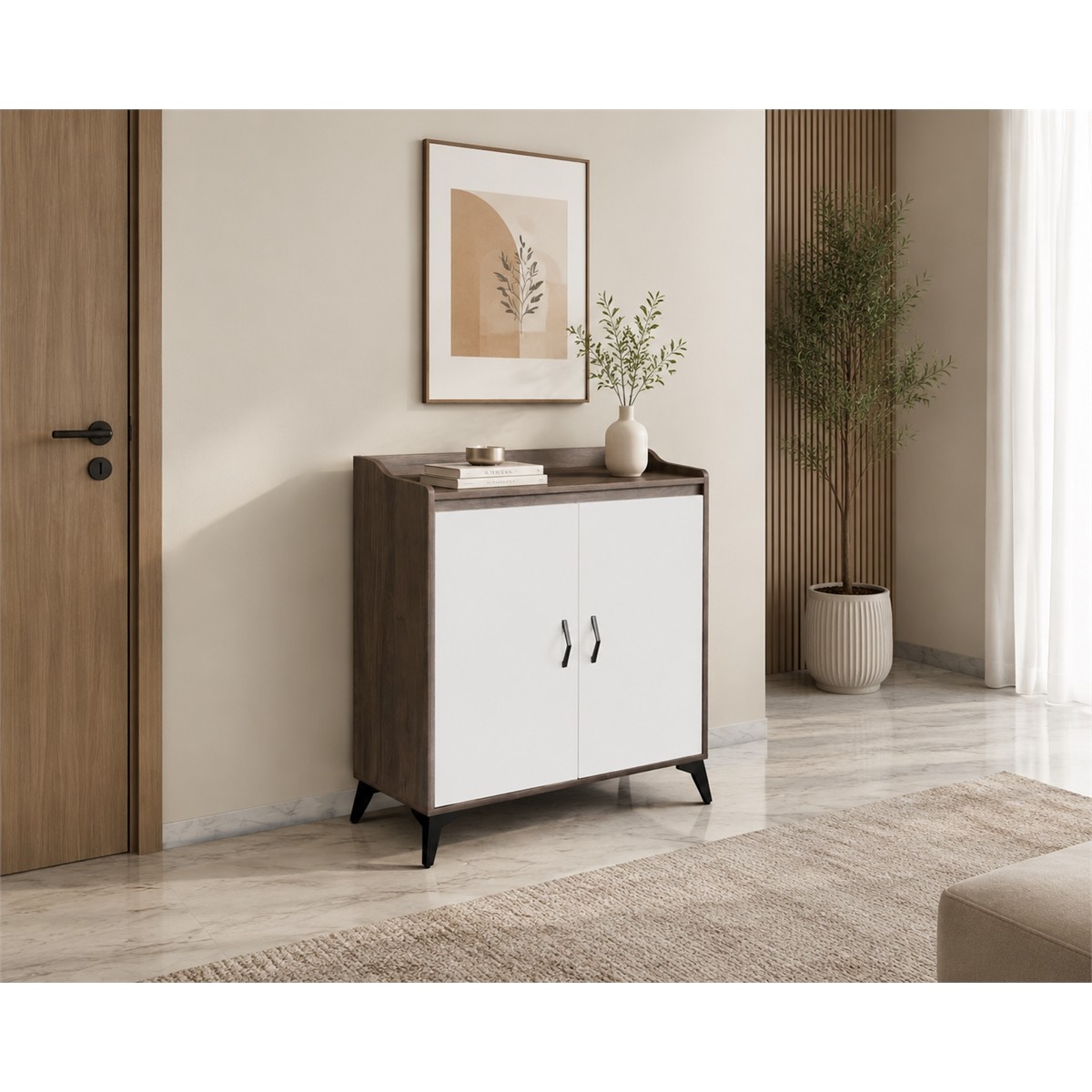دولاب متعدد الاغراض 80سم SC-250 B.WHITE