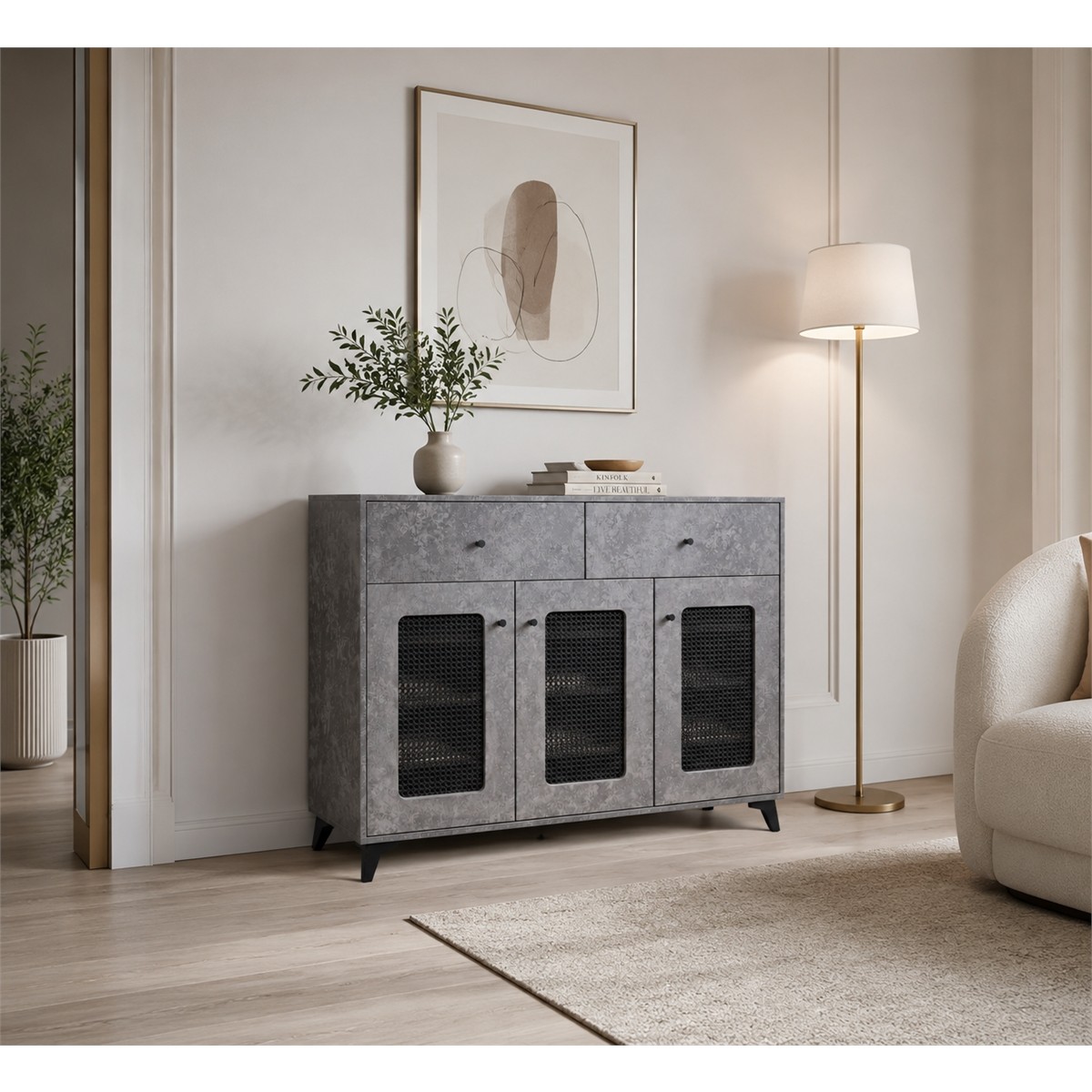 دولاب متعدد الاغراض 120 سم SC-31 GREY