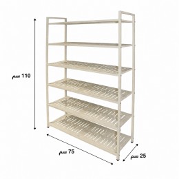 رفوف متعدد الاستخدام مقاس 73*110 SR003 WHITE