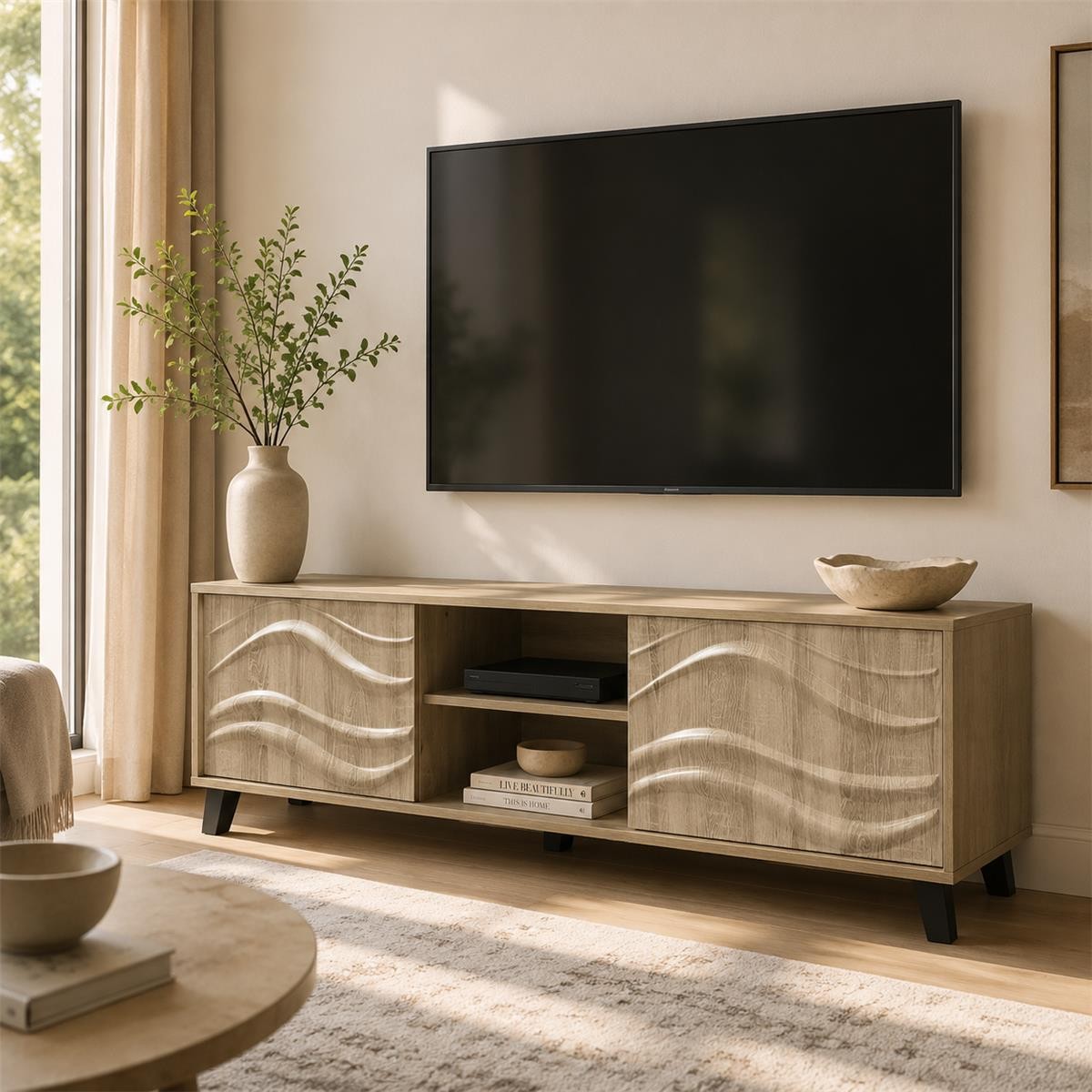 طاوله بلازمه ماليزي 140سم TV-050 WOOD