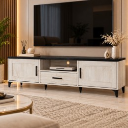 طاوله بلازما 180سم خشب ماليزي  WHITE OAK
