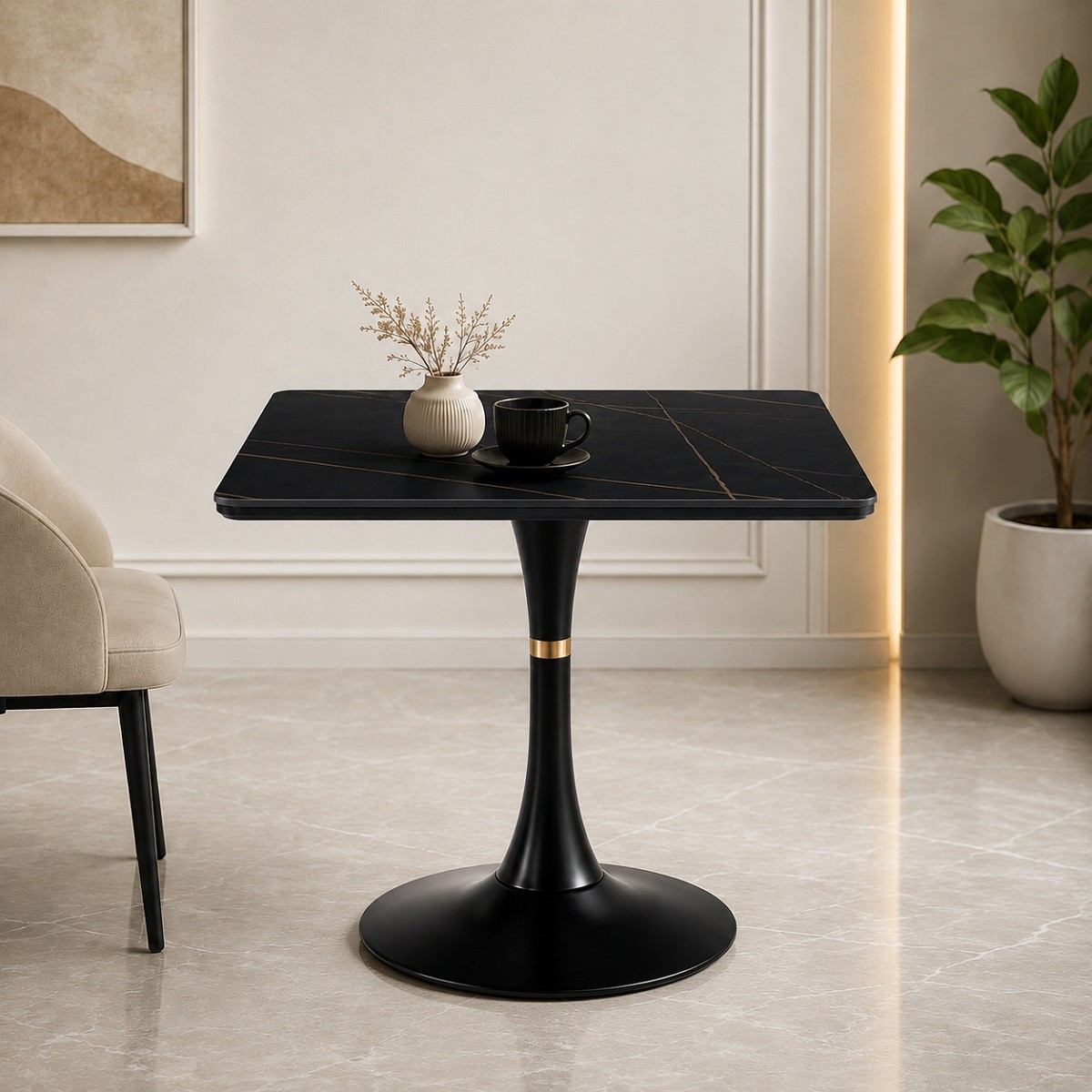 طاوله كافيه مربع 70*70 3353 BLACK طاوله كافيه مربع 70*70 3353 BLACK