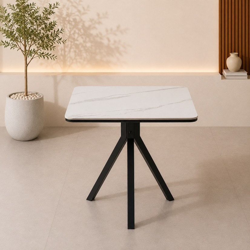 طاوله كافيه مربع SHT-227 WHITE 70*70