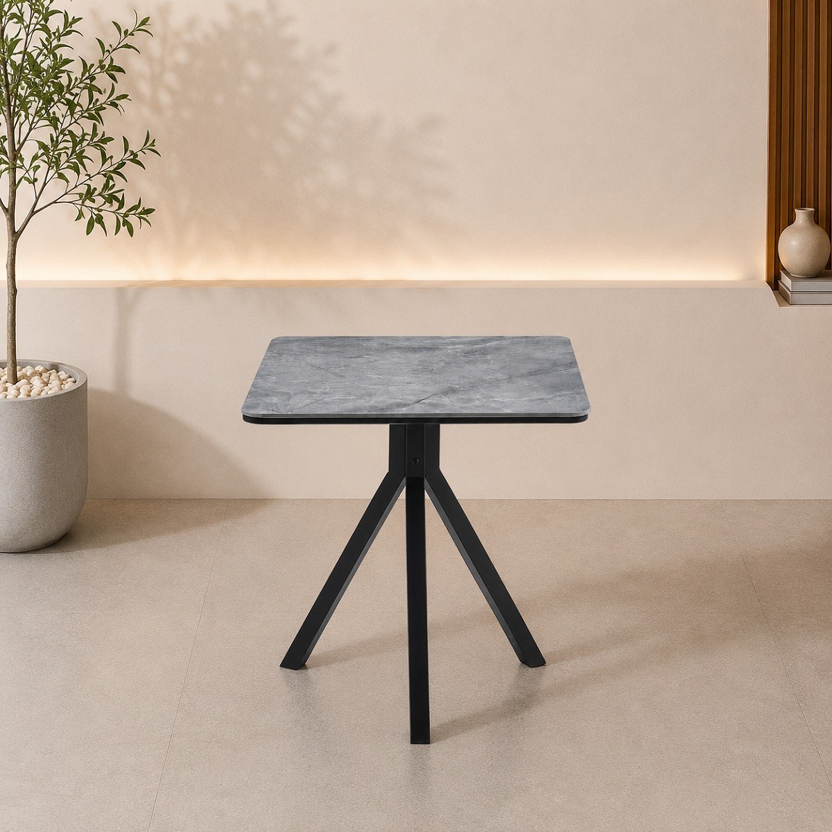 طاوله كافيه مربع SHT-227 GREY 70*70