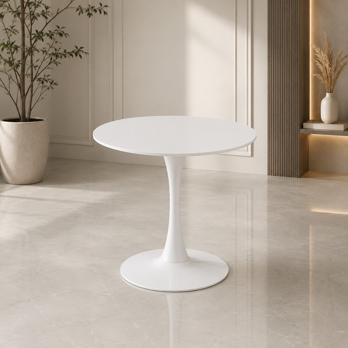 طاوله كافيه دائري 70*70 3360 WHITE