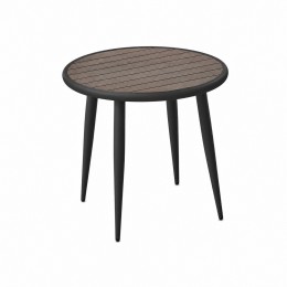 طاوله كافيه دائري F06 BROWN&BLACK 80*80