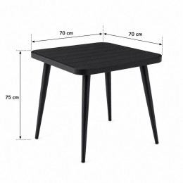 طاوله كافيه مربع F15 WOOD 70*70