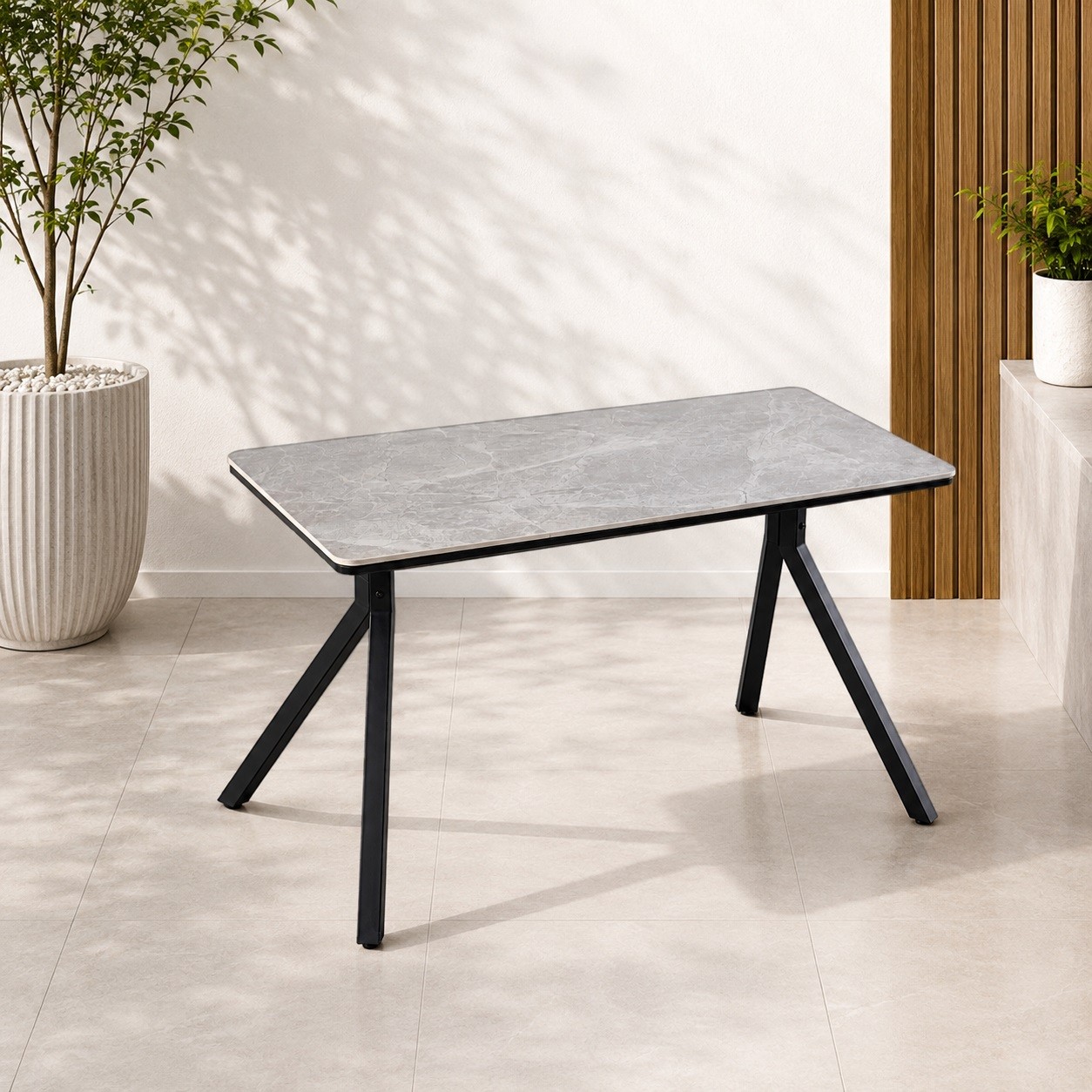 طاوله كافيه مستطيل 130*70 SHT-251 GREY