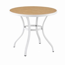 طاوله كافيه دائري 90*90 F30 WHITE&BEIGE