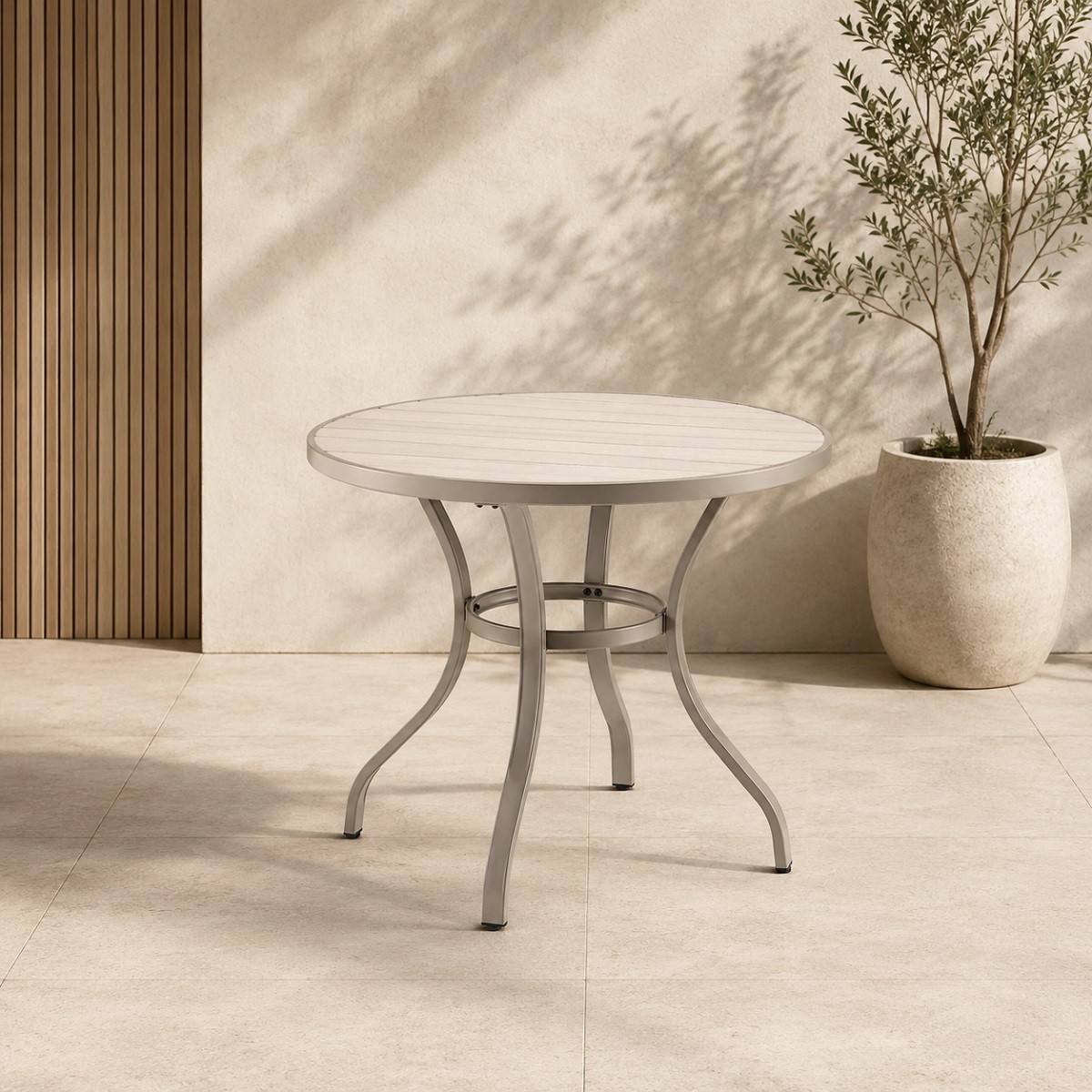 طاوله كافيه دائري 90*90 F30 LIGHT GREY