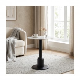 طاولة كافيه سيراميك 70*70 B1044T BLACK
