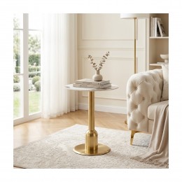 طاولة كافيه سيراميك 70*70 B1046T GOLD