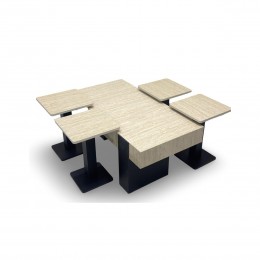 طقم طاولات "ترافرتين نيو"- تصميم هندسي ذكي