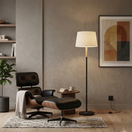 أباجورة "فيجن" الأرضية - تصميم معدني كلاسيكي مودرن