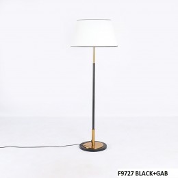 أباجورة "لاستر" الأرضية - مزيج الذهبي والأسود الفاخر