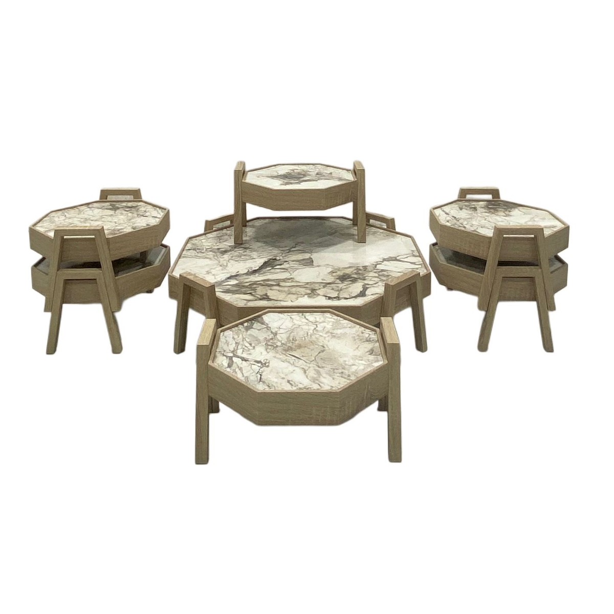 طقم طاولة تركية أرضية 1+6                                    